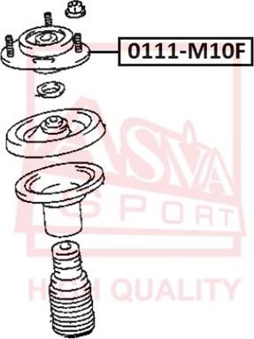 ASVA 0111-M10F - Supporto ammortizzatore a molla autozon.pro