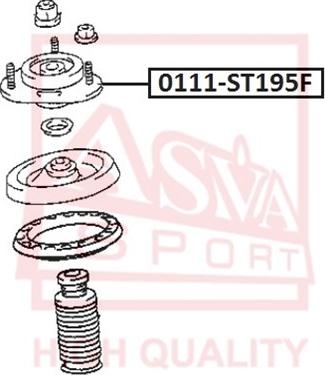 ASVA 0111-ST195F - Supporto ammortizzatore a molla autozon.pro