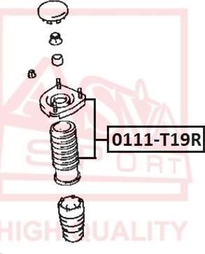 ASVA 0111-T19R - Supporto ammortizzatore a molla autozon.pro