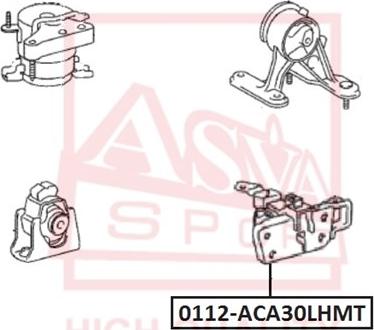 ASVA 0112-ACA30LHMT - Sospensione, Motore autozon.pro