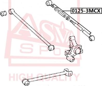 ASVA 0125-3MCX - Braccio oscillante, Sospensione ruota autozon.pro