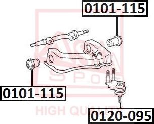 ASVA 0120-095 - Giunto di supporto / guida autozon.pro