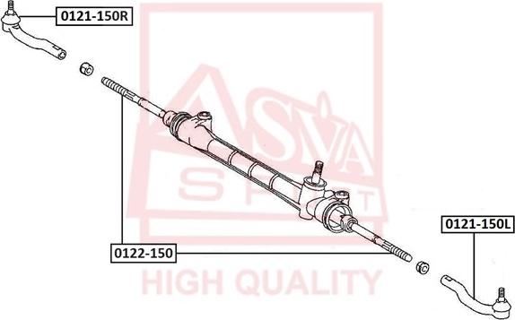 ASVA 0122-150 - Giunto assiale, Asta trasversale autozon.pro