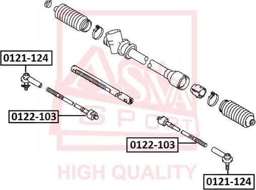 ASVA 0122-103 - Giunto assiale, Asta trasversale autozon.pro