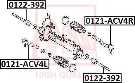 ASVA 0121-ACV4R - Testa barra d'accoppiamento autozon.pro