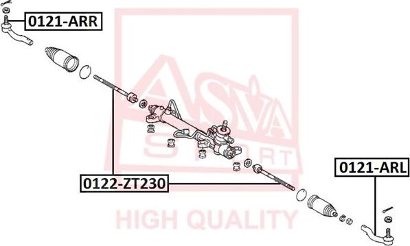 ASVA 0122-ZT230 - Giunto assiale, Asta trasversale autozon.pro