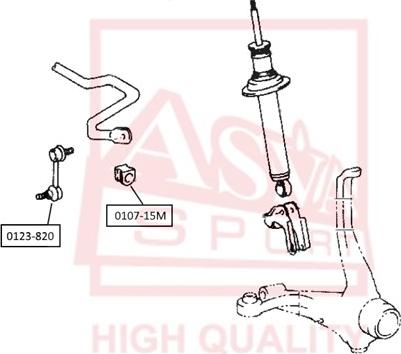 ASVA 0123-820 - Asta / Puntone, Stabilizzatore autozon.pro