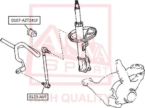 ASVA 0123-AVF - Asta / Puntone, Stabilizzatore autozon.pro