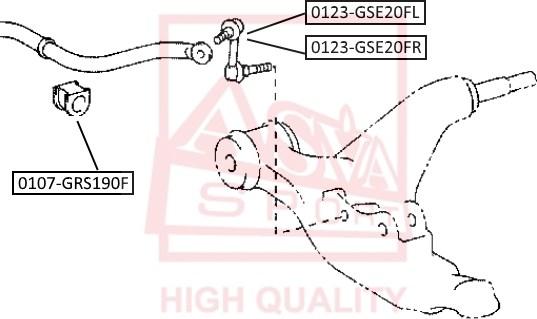 ASVA 0123-GSE20FR - Asta / Puntone, Stabilizzatore autozon.pro