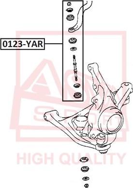 ASVA 0123-YAR - Asta / Puntone, Stabilizzatore autozon.pro