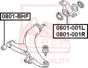 ASVA 0801-001R - Supporto, Braccio oscillante autozon.pro