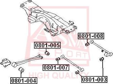 ASVA 0801-007 - Supporto, Braccio oscillante autozon.pro