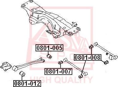 ASVA 0801-012 - Supporto, Braccio oscillante autozon.pro