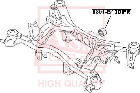 ASVA 0801-B13DIFR - Supporto, Braccio oscillante autozon.pro