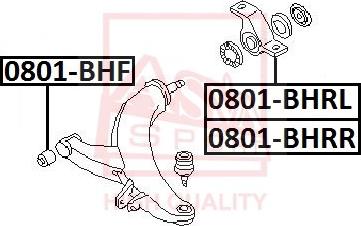 ASVA 0801-BHF - Supporto, Braccio oscillante autozon.pro