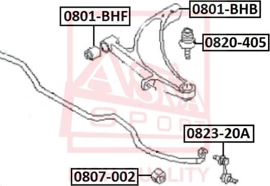 ASVA 0823-20A - Asta / Puntone, Stabilizzatore autozon.pro