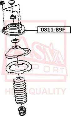 ASVA 0811-B9F - Supporto ammortizzatore a molla autozon.pro