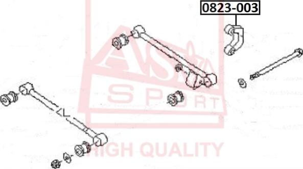 ASVA 0823-003 - Asta / Puntone, Stabilizzatore autozon.pro