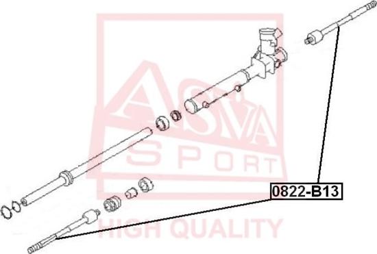 ASVA 0822-B13 - Giunto assiale, Asta trasversale autozon.pro