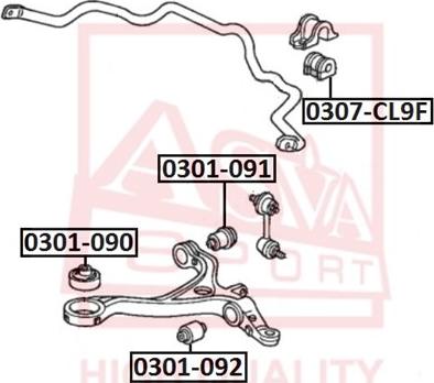 ASVA 0301-090 - Supporto, Braccio oscillante autozon.pro