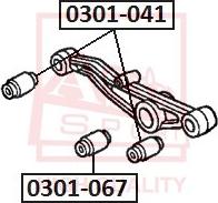 ASVA 0301-041 - Supporto, Braccio oscillante autozon.pro