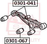 ASVA 0301-067 - Supporto, Braccio oscillante autozon.pro