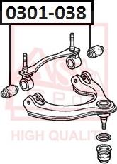 ASVA 0301-038 - Supporto, Braccio oscillante autozon.pro