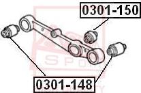 ASVA 0301-150 - Supporto, Braccio oscillante autozon.pro