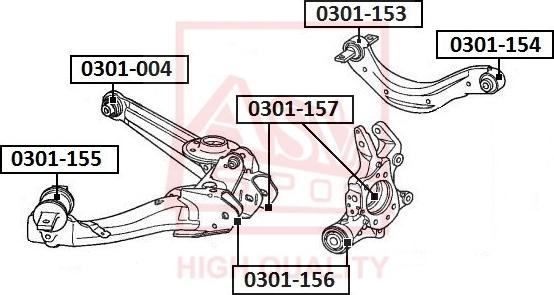 ASVA 0301-156 - Supporto, Braccio oscillante autozon.pro