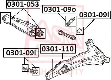 ASVA 0301-110 - Supporto, Braccio oscillante autozon.pro