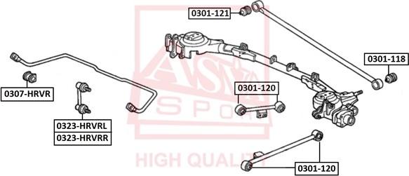 ASVA 0323-HRVRL - Asta / Puntone, Stabilizzatore autozon.pro