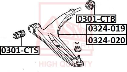 ASVA 0301-CTS - Supporto, Braccio oscillante autozon.pro