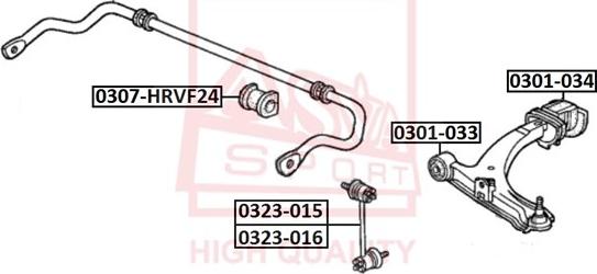 ASVA 0323-016 - Asta / Puntone, Stabilizzatore autozon.pro