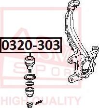 ASVA 0320-303 - Giunto di supporto / guida autozon.pro