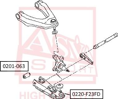 ASVA 0201-063 - Supporto, Braccio oscillante autozon.pro