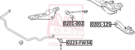 ASVA 0223-FW34 - Asta / Puntone, Stabilizzatore autozon.pro