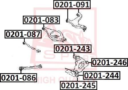 ASVA 0201-091 - Supporto, Braccio oscillante autozon.pro