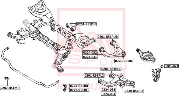 ASVA 0201-021 - Supporto, Braccio oscillante autozon.pro