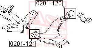 ASVA 0201-120 - Supporto, Braccio oscillante autozon.pro