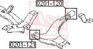 ASVA 0201-121 - Supporto, Braccio oscillante autozon.pro