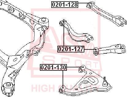 ASVA 0201-128 - Supporto, Braccio oscillante autozon.pro