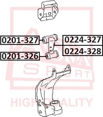 ASVA 0201-326 - Supporto, Braccio oscillante autozon.pro