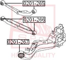 ASVA 0201-266 - Supporto, Braccio oscillante autozon.pro