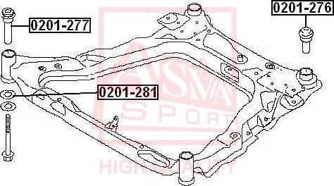 ASVA 0201-281 - Supporto, Braccio oscillante autozon.pro