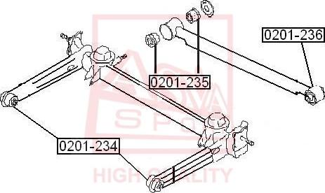 ASVA 0201-235 - Supporto, Braccio oscillante autozon.pro