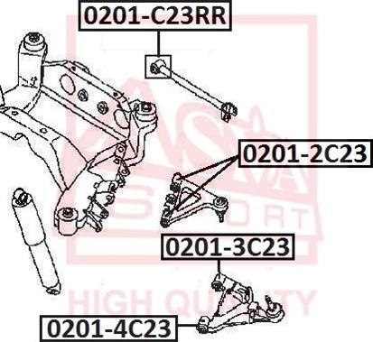 ASVA 0201-2C23 - Supporto, Braccio oscillante autozon.pro