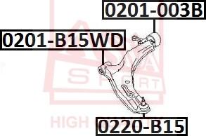 ASVA 0220-B15 - Giunto di supporto / guida autozon.pro