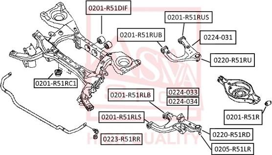 ASVA 0220-R51RD - Giunto di supporto / guida autozon.pro