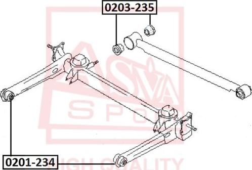 ASVA 0203-235 - Supporto ammortizzatore a molla autozon.pro