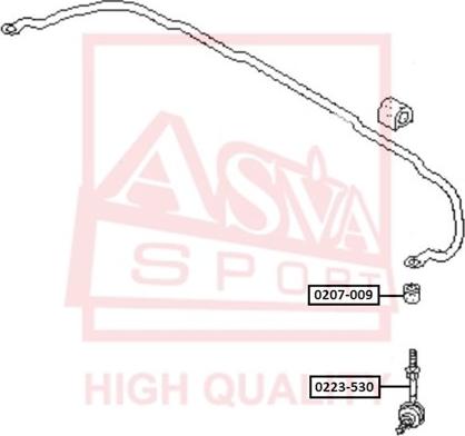 ASVA 0223-530 - Asta / Puntone, Stabilizzatore autozon.pro